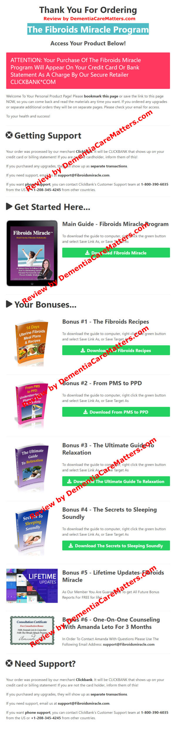 Fibroids Miracle Download Page