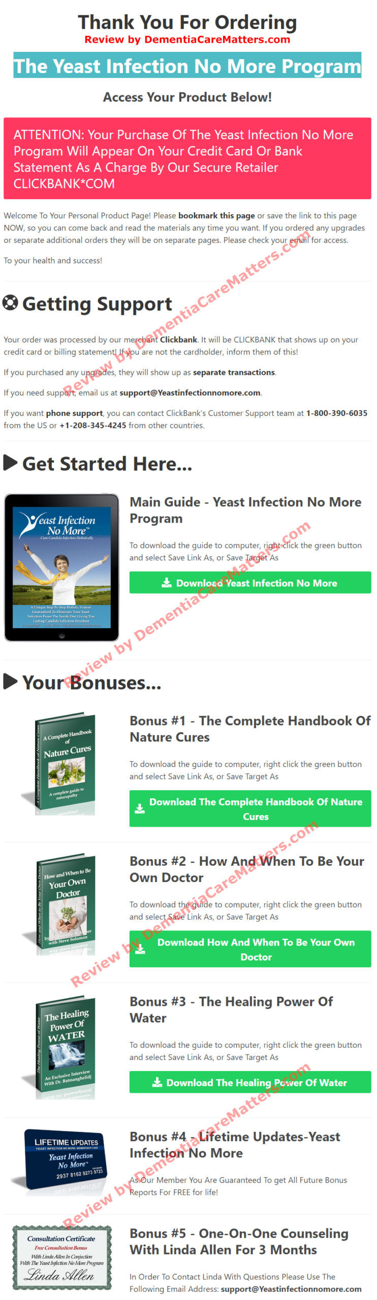 yeast infection no more download page