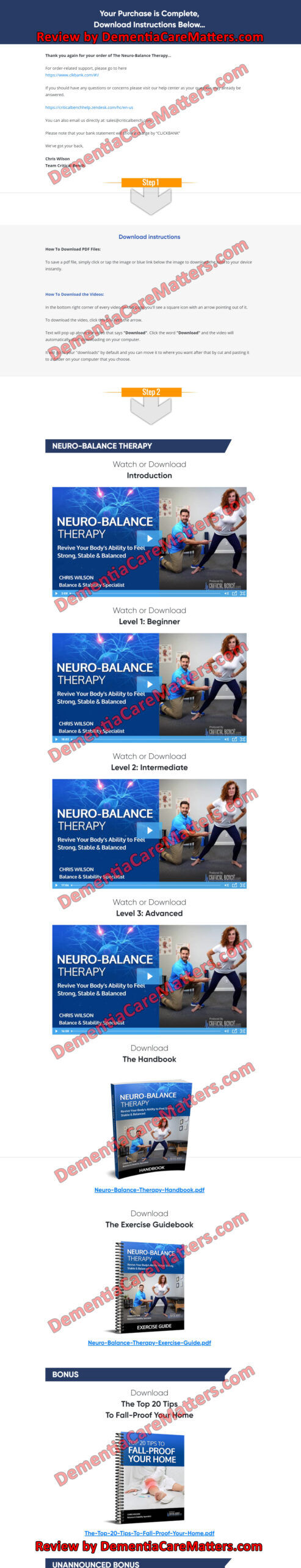 neuro-balance therapy download page