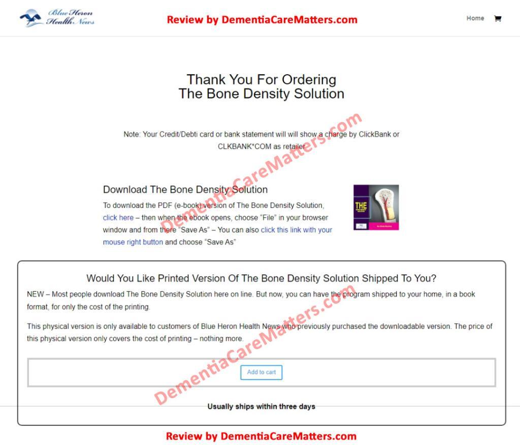 the bone density solution download page